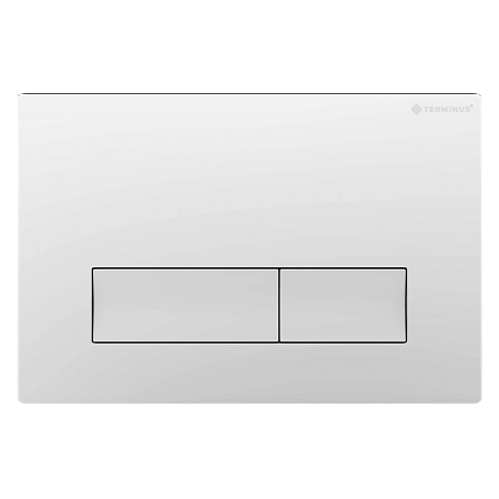 Клавиша смыва для инсталляции Terminus Classic кнопка прямоугольник цвет белый Пермь - фото 1